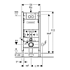 Инсталляция Geberit Duofix Delta UP100 458.124.11.1 для унитаза с белой кнопкой смыва