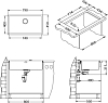 Кухонная мойка Alveus Quadrix 60 1092477