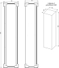 Шкаф-пенал Creto Stella 35 16-001, белый