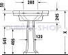 Раковина 70 см Duravit 1930 Series 043870000