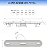 Душевой лоток Bettoserb Slim 650 13100033 хром