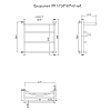 Полотенцесушитель водяной Тругор Приоритет серия 1 Приоритет1/ПМ506040Плев хром