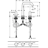 Смеситель для раковины Hansgrohe Tecturis S 73330670 черный