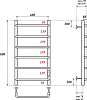 Полотенцесушитель электрический Point Ника PN08848B П6 400x800, черный