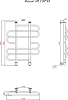Полотенцесушитель водяной Тругор Феникс НП 3 80*60