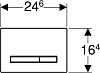 Кнопка смыва Geberit Sigma 50 115.788.TG.2, песчаное стекло