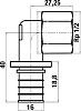 Водорозетка Stout SFA 0009 16xRp 1/2" аксиальная