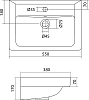 Раковина Santek Тигода 1WH302127 55 см.