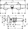 Термостат для ванны Axor Citterio E 36140140, бронза