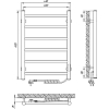 Электрический полотенцесушитель Laris Джаз П6 400x600 R 73207470, хром