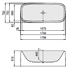 Акриловая ванна Hoesch Singlebath 3697.010 белый