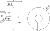 Смеситель для душа Jaquar Fusion FUS-CHR-29139