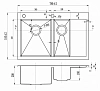 Кухонная мойка Zorg Inox RX RX 5178-2-L серый