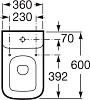 Крышка-сиденье Roca Dama-N 80178C004 с микролифтом петли хром