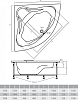 Акриловая ванна Alpen Rumina 140x140 AVY0054