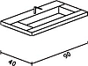 Мебельная раковина Eurolegno Dado 90x40