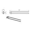 Комплект аксессуаров для ванны Ravak Chrome 7050824, хром