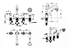 Смеситель Boheme Medici 391 для ванны на 4 отверстия, бронза
