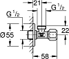 Угловой вентиль Grohe 2202500M