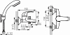 Смеситель для ванны Ferro Vasto BVA11, хром