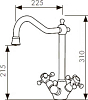 Смеситель KAISER Carlson Style 44333 для кухонной мойки