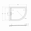 Душевой поддон Cezares Tray 100x80 TRAY-AS-RH-100/80-30-W-L белый