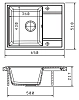 Кухонная мойка Florentina Липси 20.125.C0650.102 черный