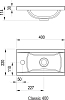 Умывальник Ravak Classic 40х22 XJD01140000