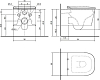 Унитаз подвесной безободковый Antonio Lupi Komodo KOMODO1