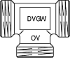 Тройник Oventrop Cofit S G1"
