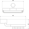 Мыльница Iddis Renior L042B, хром