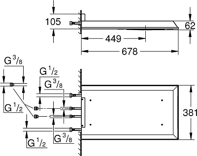 Верхний душ Grohe Rainshower F-series 27938001