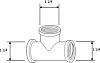 Тройник Royal Thermo 1 1/4x1 1/4x1 1/4