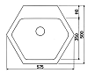 Раковина Cristal-et-Bronze Africa 50100 желтый