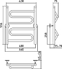 Полотенцесушитель водяной Стилье Универсал-51 60x40