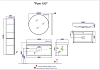 Тумба под раковину Aqwella Pure PUR0110ST серый