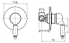 Смеситель для душа M&Z Desy DSY02702 хром