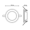 Встраиваемый светодиодный светильник Gauss 947111112