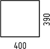 Шкафчик подвесной Corozo Огайо 40 SD-00000632, белый