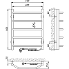 Электрический полотенцесушитель Laris Виктория П5 400x500 R 73207637, хром