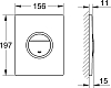 Кнопка смыва Grohe Nova Cosmopolitan Light 38809000 хром