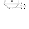 Раковина встраиваемая снизу Geberit VariForm 500.766.01.2, белый