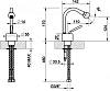 Смеситель для биде Gessi Goccia 33607#299, черный