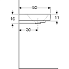 Раковина 120 см Geberit Citterio 500.553.01.1, белый