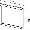 Зеркало Sanvit Кантри 75