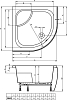 Поддон для душа Riho 343 90 см