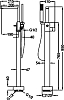 Смеситель Cezares Molveno MOLVENO-VDP-01-Cr напольный