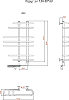Полотенцесушитель электрический Тругор Парус эл ТЭН 80*60 (ЛЦ7нов)