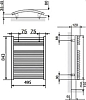 Полотенцесушитель электрический Zehnder Janda JAEC-070-050/DD Chrome