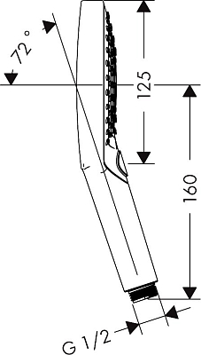 Душевая лейка Hansgrohe Raindance Select S 26530700, матовая белая